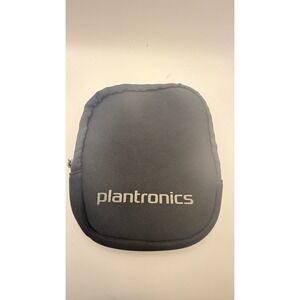 Plantronics Headset Carrying Case Unisex OS Black Excellent Zippered Pouch